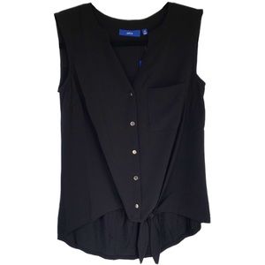 Sleeveless Button Down Top